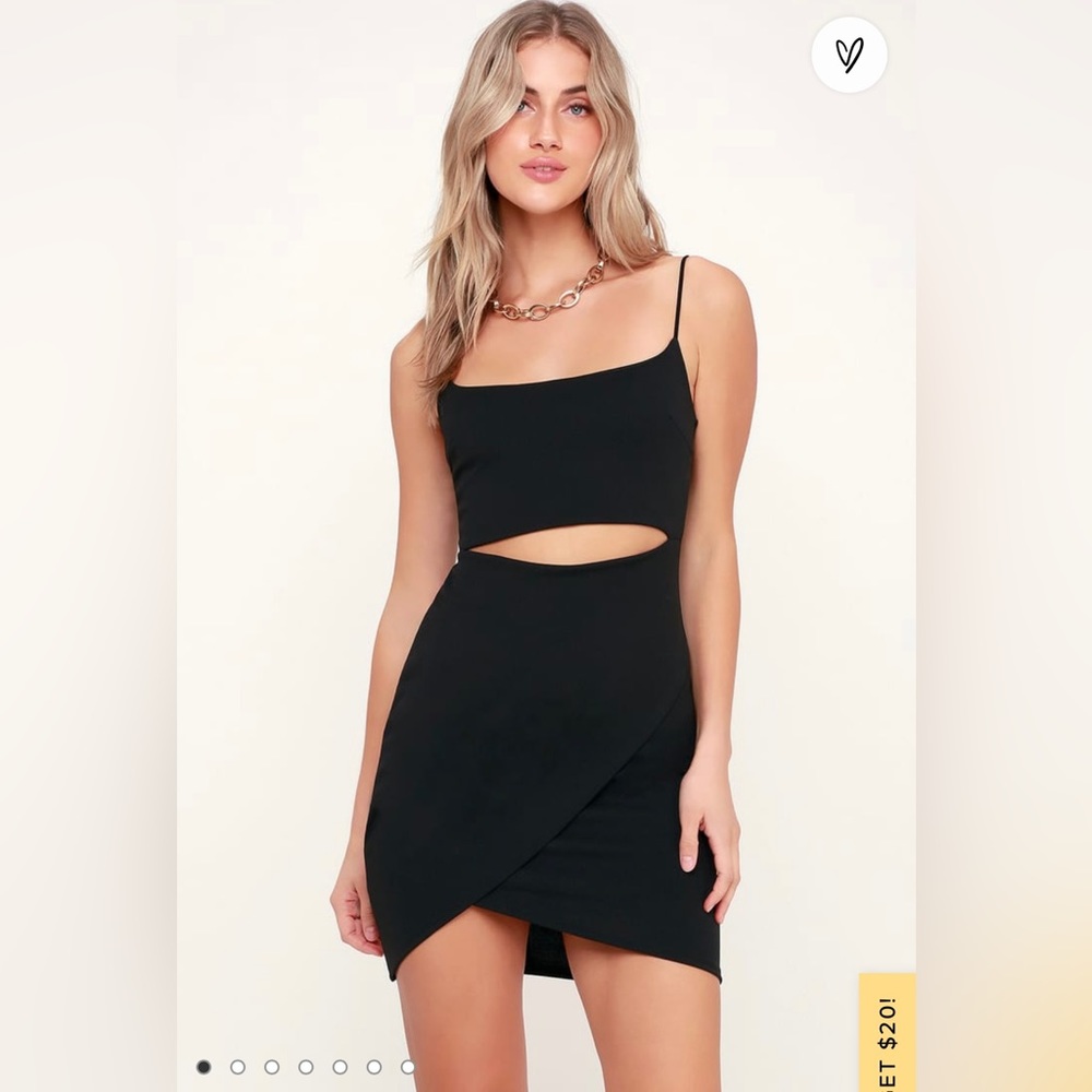 Lulus Never Worn Black Cut Out Dress